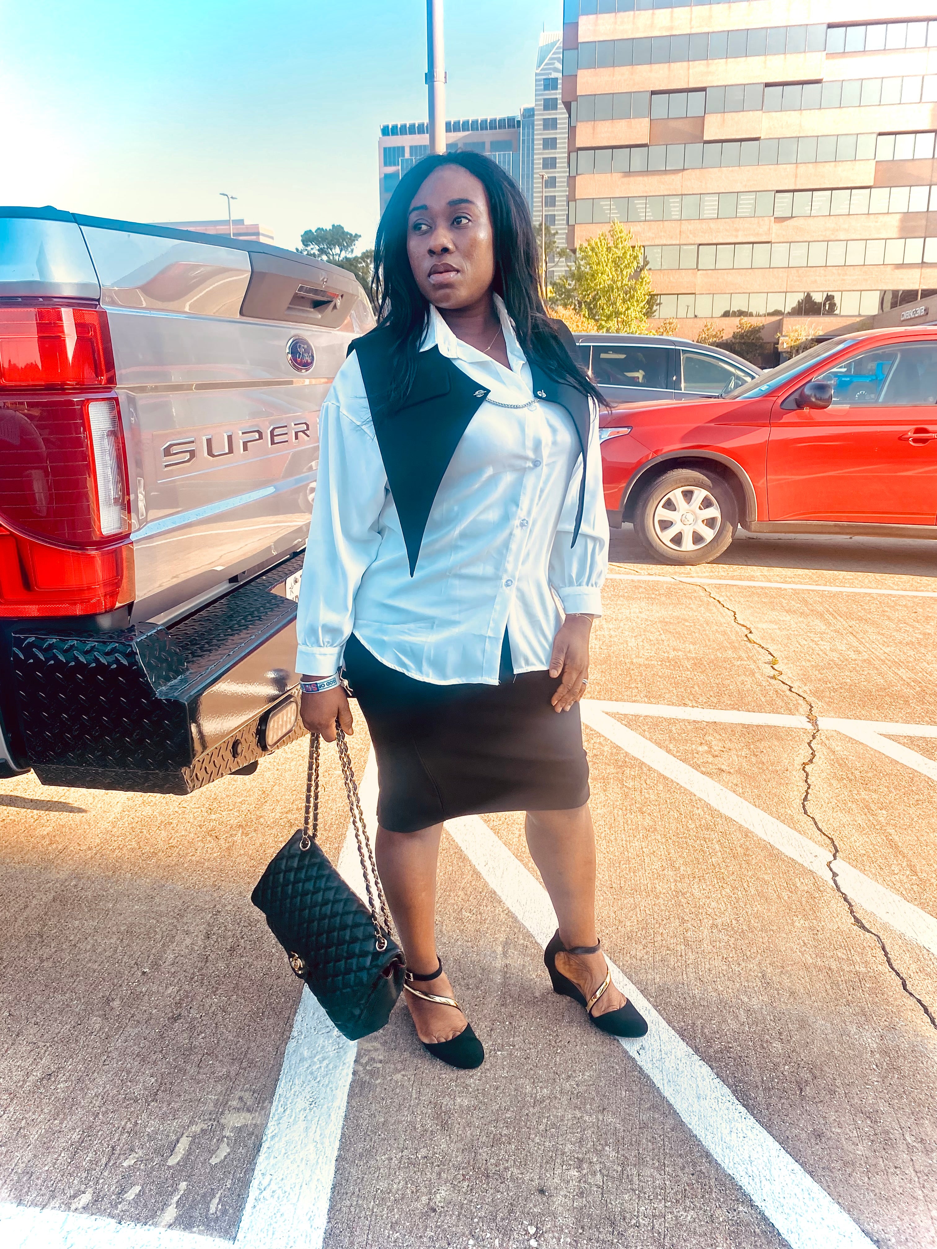 CEO boss chic shirt set
