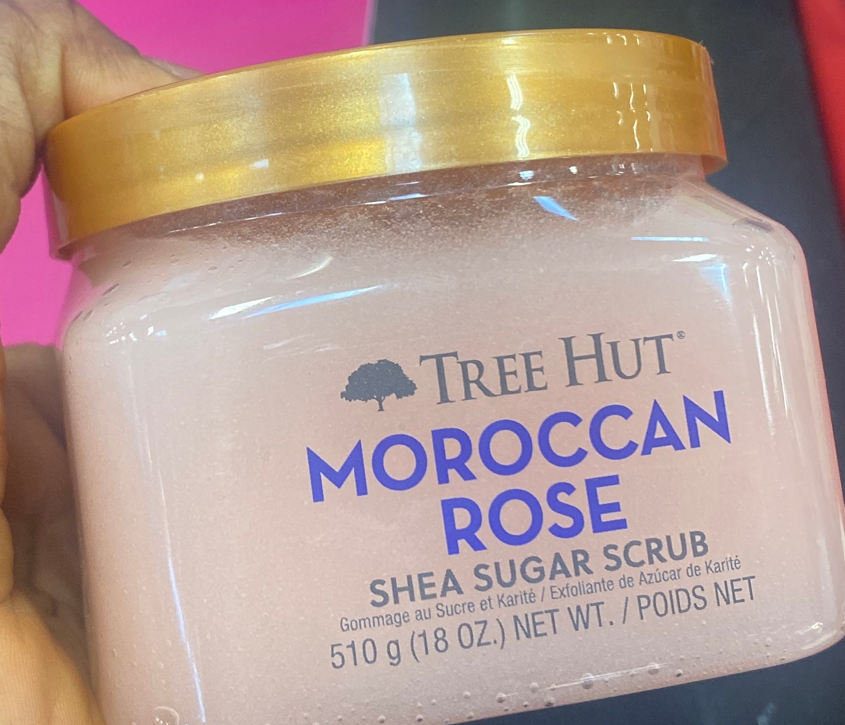Shea Sugar Scrub Moroccan Rose ~ 18 oz